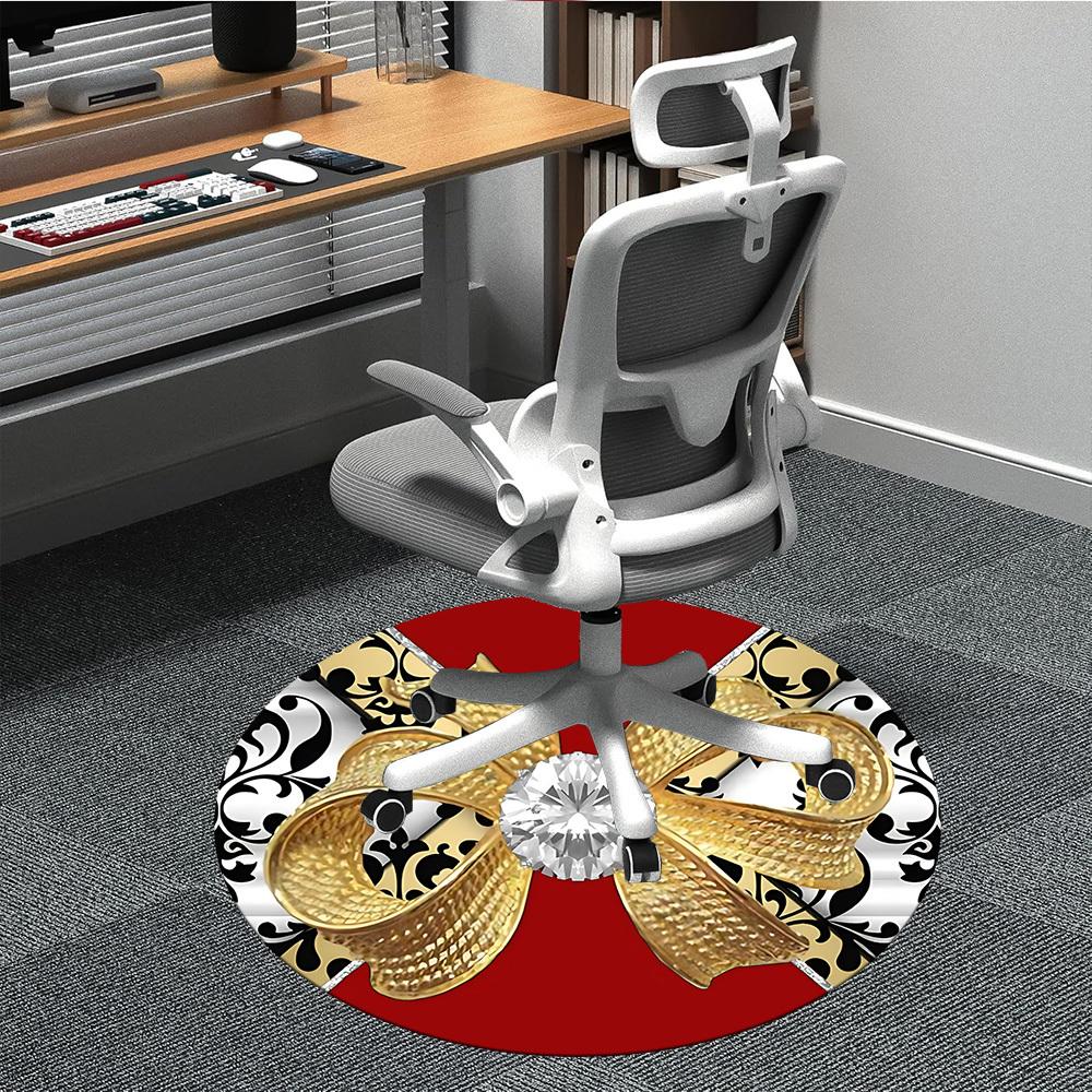 

1pc Bow Pattern Carpet for Office, Non-slip, Soft and Durable Office Rug, Perfect for Office yy260128057 80cm by 80cm