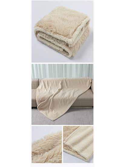 Waterproof Pet Blanket - Thickened, Comfortable PV Velvet Sherpa Mattress for Dogs
