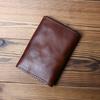 NZPJ Retro Leather Men's Card Pack Natural Cowhide Change Pack Key Bag Ladies Bank Card Pack Driving License Package