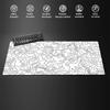 Gradient art line pattern large Mouse Pad Desk Mat NonSlip Durable Stitched Edge pc accessories Gaming mouse mat tapis souris