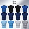 Men's Quick-Dry Mesh Sports T-Shirt - Short Sleeve, Round Neck, Solid Color