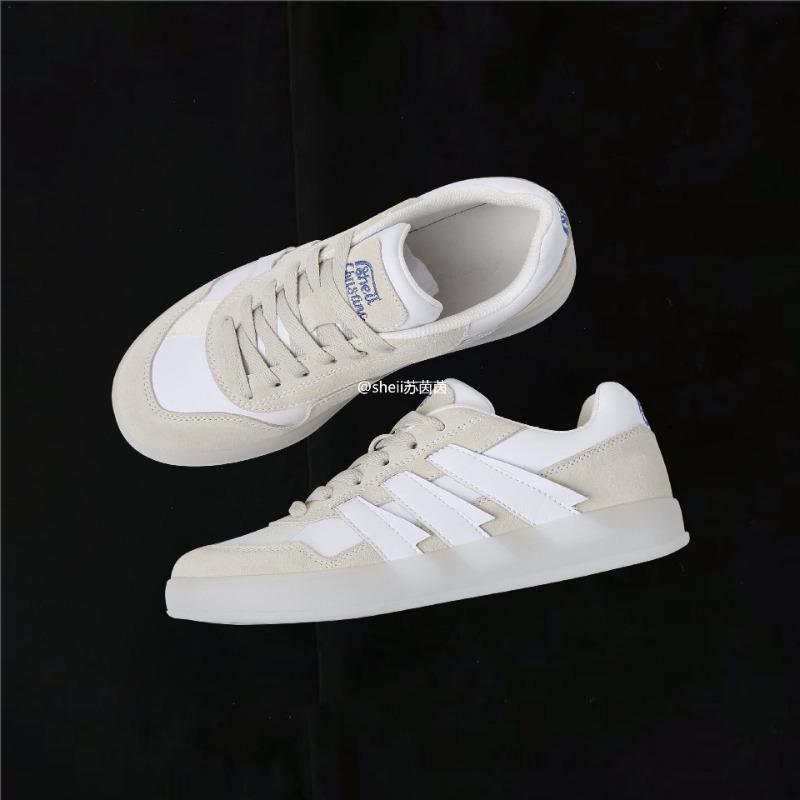 

[] Ванильное мороженое~ Кожаные ретро повседневные спортивные кеды Женские маленькие белые туфли 40 белый