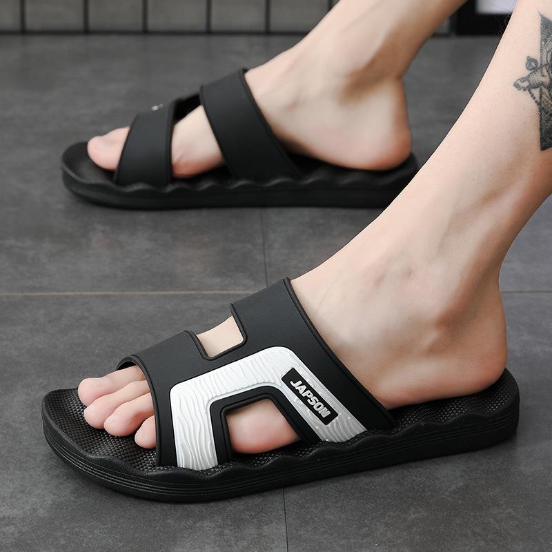 Extra Large Size 49 Slippers Men's Summer Outer Wear Trendy Men's Thick Bottom Non-slip Outdoor Internet Celebrities Step On Shit Cool Slippers Men