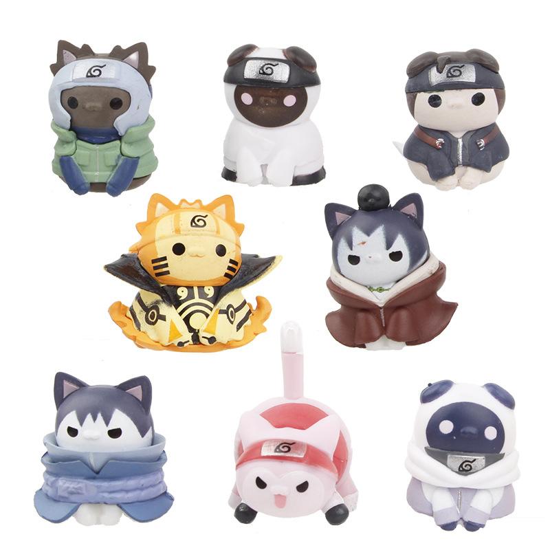 3Cm Anime Naruto Figure Toys Cute Mini Kakashi Uchiha Itachi Gaara Q Version Action Dolls Pvc Model Edition Birthday Gifts