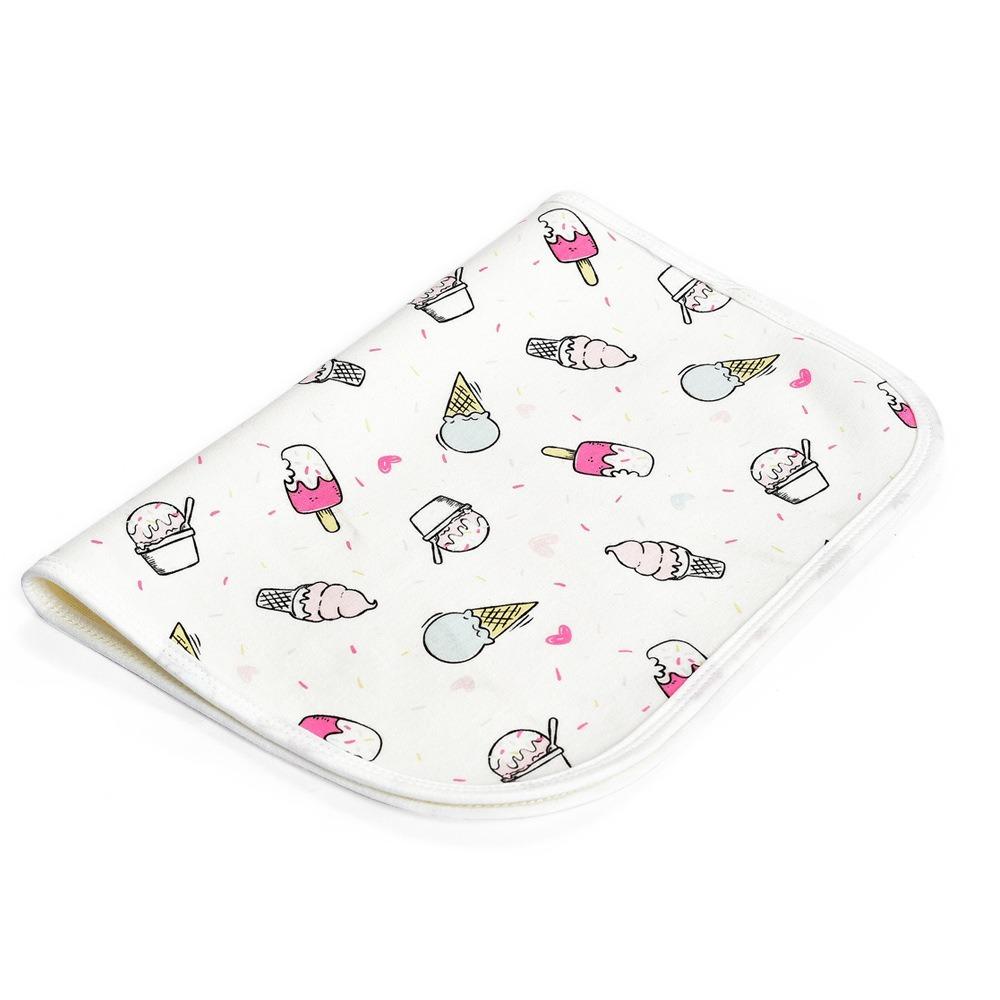 

Стирка Детский Непромокаемый Матрасик Защитник Матраса Подгузник Мягкое Постельное Белье Пеленки для Мочи Ребенок 30x45cm-Ice Cream