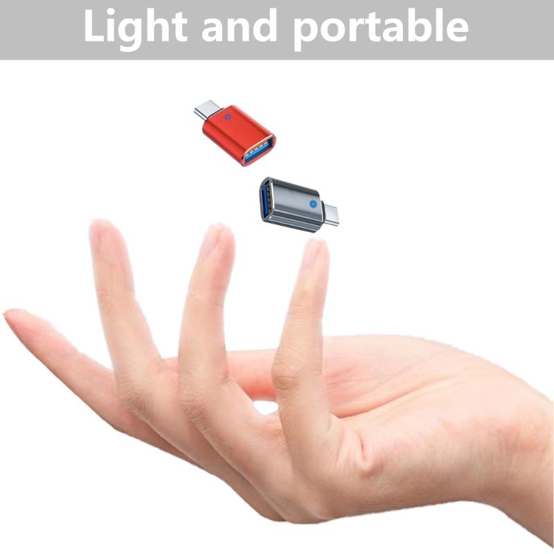 Krótki adapter USB C do USB Adapter USB Ctype żeński do USB3.0 męski Złącza Adapter OTG do telefonu laptopów