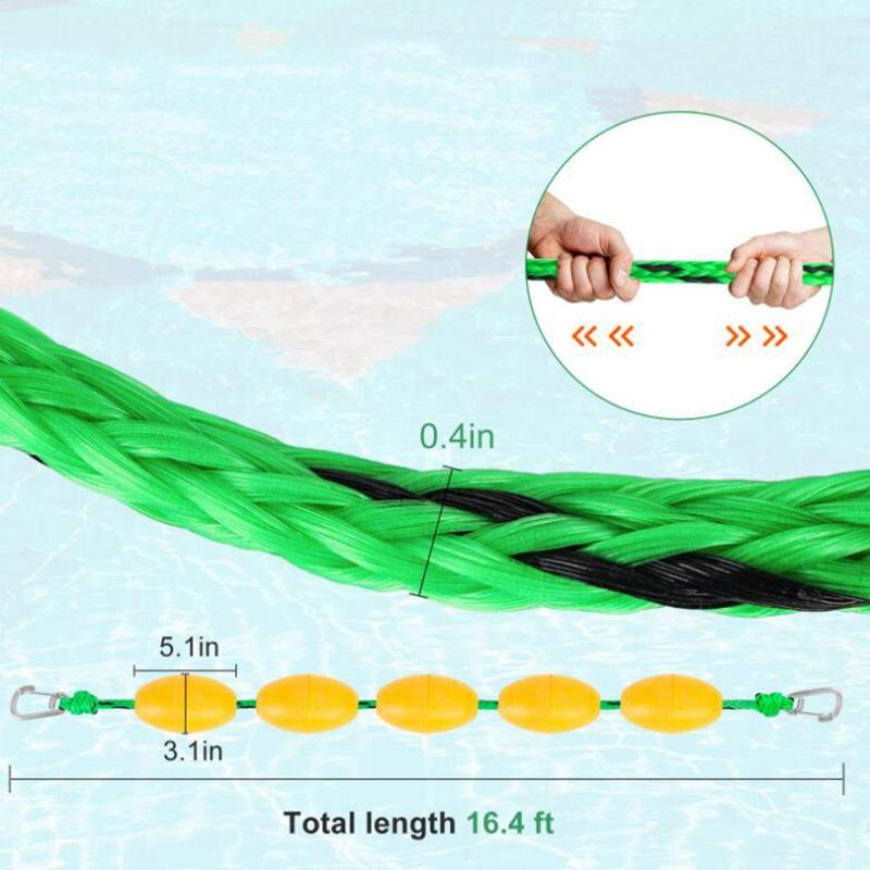 5M Float Rope with Hooks Swimming Pools Waterways Accessory Game Buoy