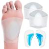 Ensemble de support de voûte plantaire en gel, 2 paires de manchons/semelles pour fasciite plantaire pour pieds plats, Souple réutilisable Si