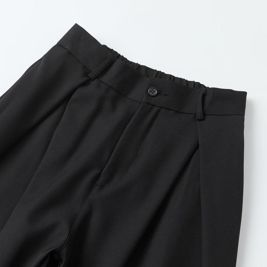 Men's High-end Wide-leg High-waisted Drape Pants for Early Spring 2026 - Casual Straight-leg Style