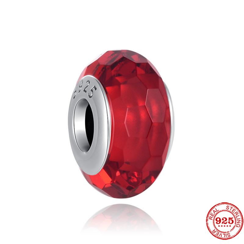 925 Sterlingsilber DIY Schmuck Lippenstift High Heels Liebesherz Hantel Apfel Charm Perle Armband