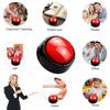 Answer Buzzer, Recording Toy Button with Sound and Quick Answer Button (Red+Black-M4)