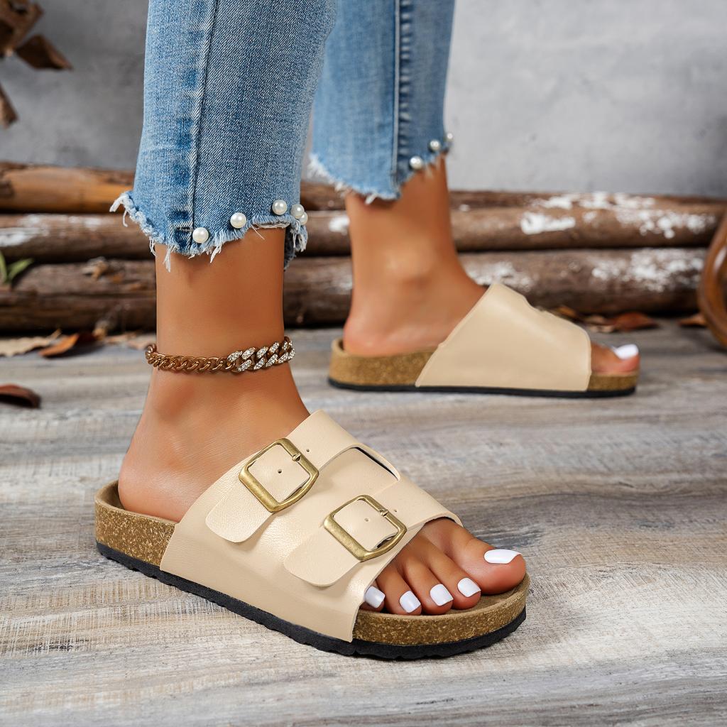 Fashion Women Slippers 2025 New Comfortable Rubber Sole Slippers Trend Leisure Style Shoes Women Large Size Flat Sandals Slides Women