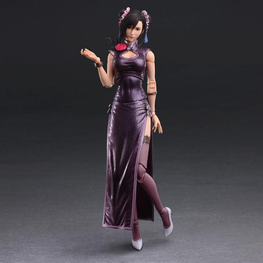 Final Fantasy VII Remake PLAY ARTS Kai Tifa Lockhart Fighter Dress PVC malovaná pohyblivá figurka ver.