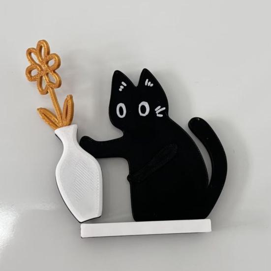 1/2Pcs Cat Whiskers Holder Refrigerator Magnet Cat Hair Miniature Vase Collector Container Pet Memorial Keepsake Decoration