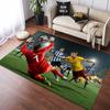 Fußballspiel Torwart Spieler Druck Rutschfest Groß Wohnzimmer Teppich Weich Verschleißfest Sport Sofa Schlafzimmer Heimdekoration Boden Teppich