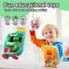 Cartoon Dinosaur Slide Puzzle Game Huarong Road Puzzle Board Educational Smart Logic Board Game for Children Ages 2-6 Travel Toy