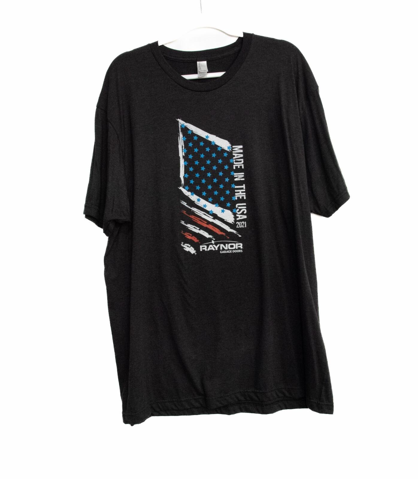 Tri-Blend Mens Black T-Shirt 2021 Raynor Garage Doors 2XL S