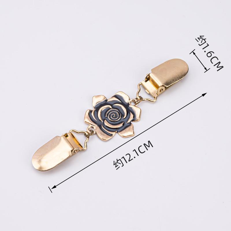 1pcs Alloy Shawl Sweater Clip, Vintage Anti Glare Collar Scarf Silk Scarf Buckle Accessory