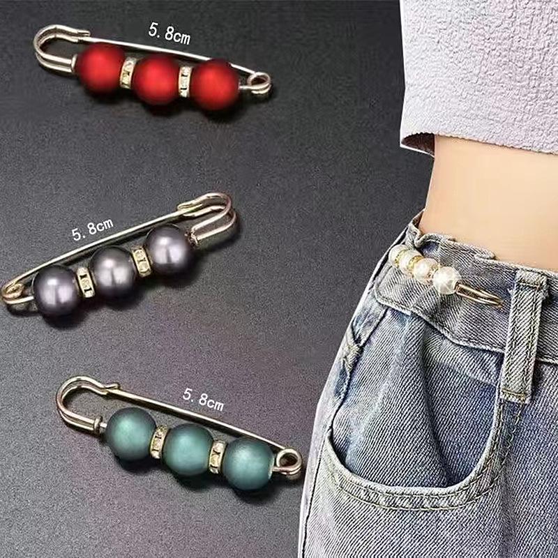 Adjustable Waistband Pins Set for Fixing Clothe and Skirts Preventing Slipping and Sagging for Clothing Decoration and Accessory
