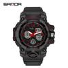 Sanda Youth Fashion Luminous Waterproof Shockproof Alarm Men's Watch