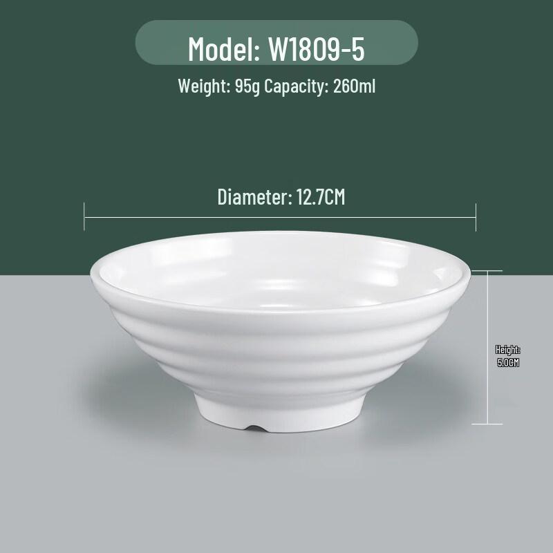 Yi Pan Melamine Chinese Noodle Bowls, 5-Pack