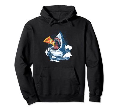 Pizza Eaten by Sharks Shark Goods Jaws Hoodie