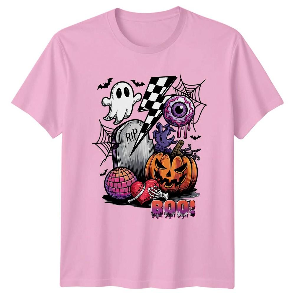 Boo TShirt Spooky Retro Halloween Gift For Him And Her