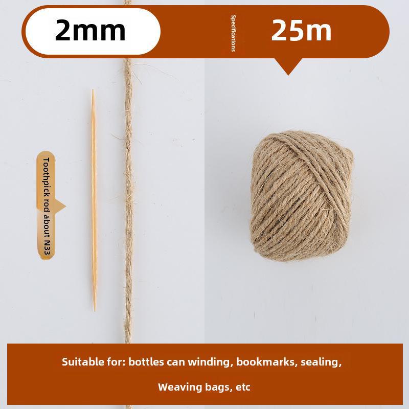 Vintage Style Colored Hemp Rope for DIY and Photo Clips (1.5-2mm, 25m/50m/100m)