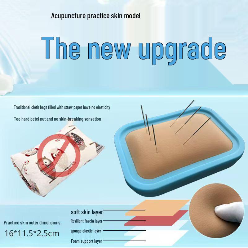 Acupuncture Practice Skin Simulation Kit: Beginner Needling Set with Practice Hand for TCM Students