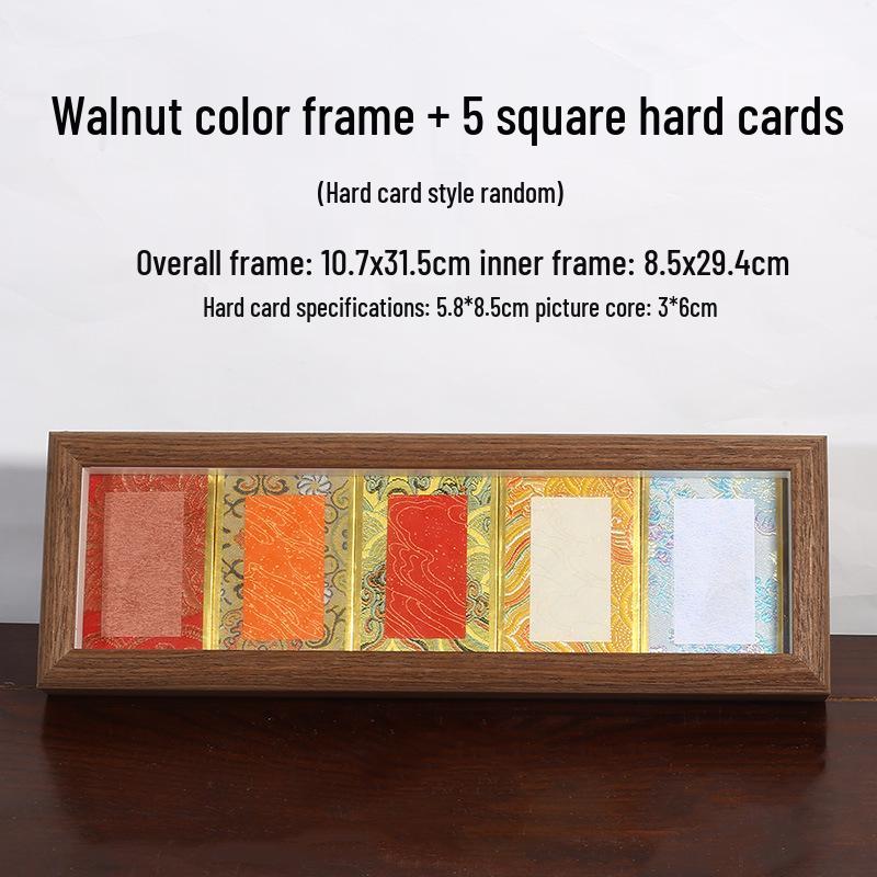 Brocade Calligraphy Ornament: Mini National Style Xuan Paper Pendant - Cultural and Creative Fortune Card Gift