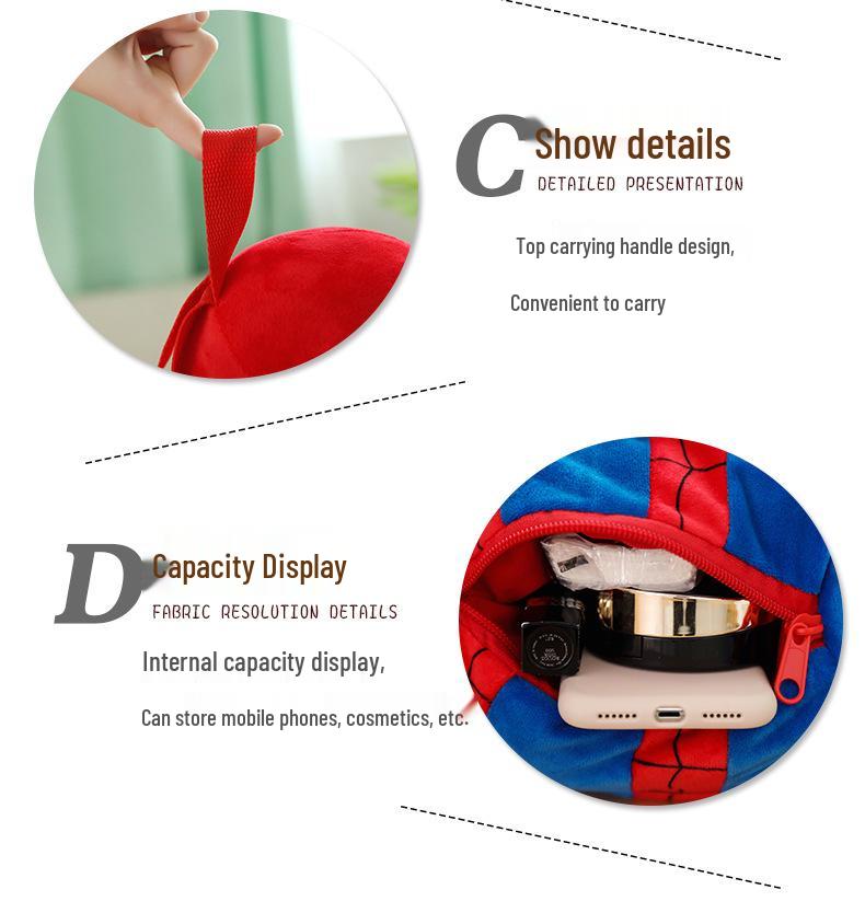 Avengers Spider-Man Plush Doll Kids' Anime Backpack