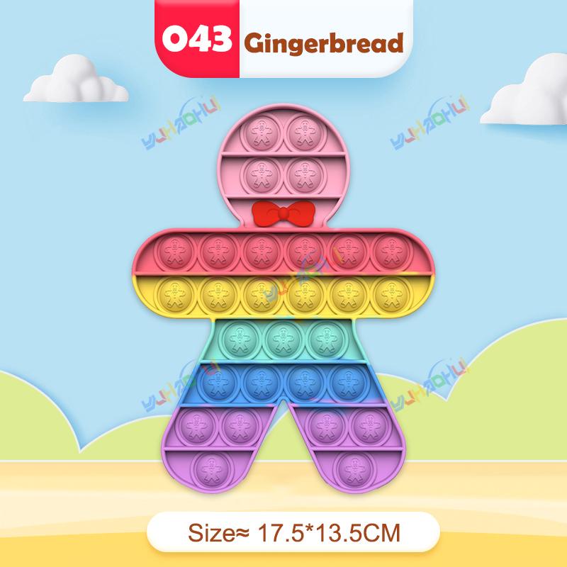 Rainbow Pop Push Bubblle Fidget Anti Stress Relief Toys for Adult Children Special Needs Sensory Toys Interactive Toys for Kids