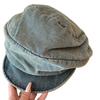 Retro Washed Pleated Denim Beret Women'S Summer And Autumn Niche Versatile Face Small Octagonal Hat Japanese Painter Hat