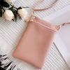 Casual Wallets Mobile Phone Storage Bag Sweet Color Cell Phone Purse Mini Crossbody Bag  Coin Purse