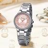 CURREN 9091 Luxury Original Woman Round Watch Stainless Steel 3ATM Waterproof Elegant Ladies Wristwatch Quartz Watch for Women