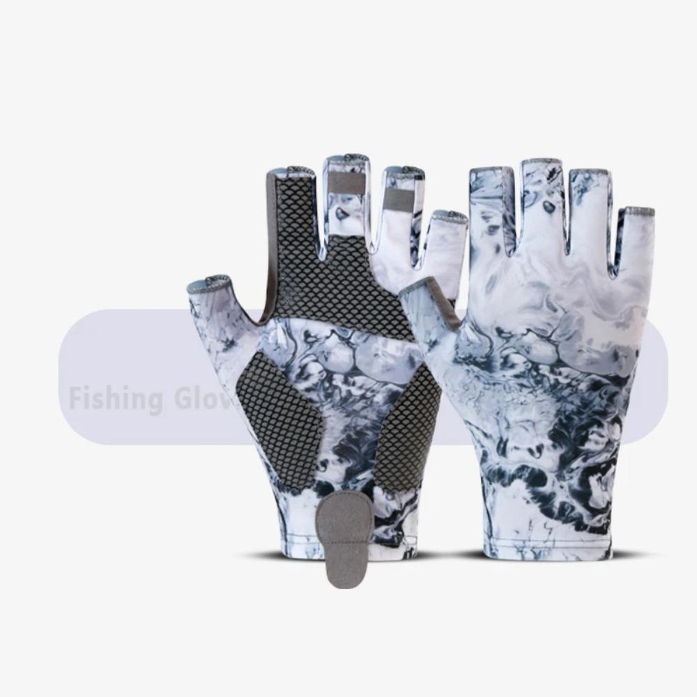 BEPAN Fishing Gloves Half Finger Anti-slip Quick-drying Sun Protection Breathable Profession Summer OutdoorFishing Bicycleridinggloves