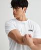 Biseuteumodeu Simple Logo Muscle Fit Short Sleeve T-Shirt