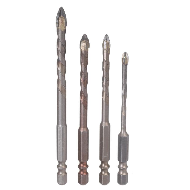 High Efficiency Titaniums Coated Steel Screwdriver Bit Set For Metal Wood Plastic Drilling 4mm, 5mm, 6mm, 8mm, 10mm