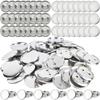 25/50 Stück 37mm Blech Rohling Button Abzeichen Kits – Glänzende Metallmedaille mit Anstecknadel, Handgemachte DIY Bastelbedarf für unabhängiges Gestalten