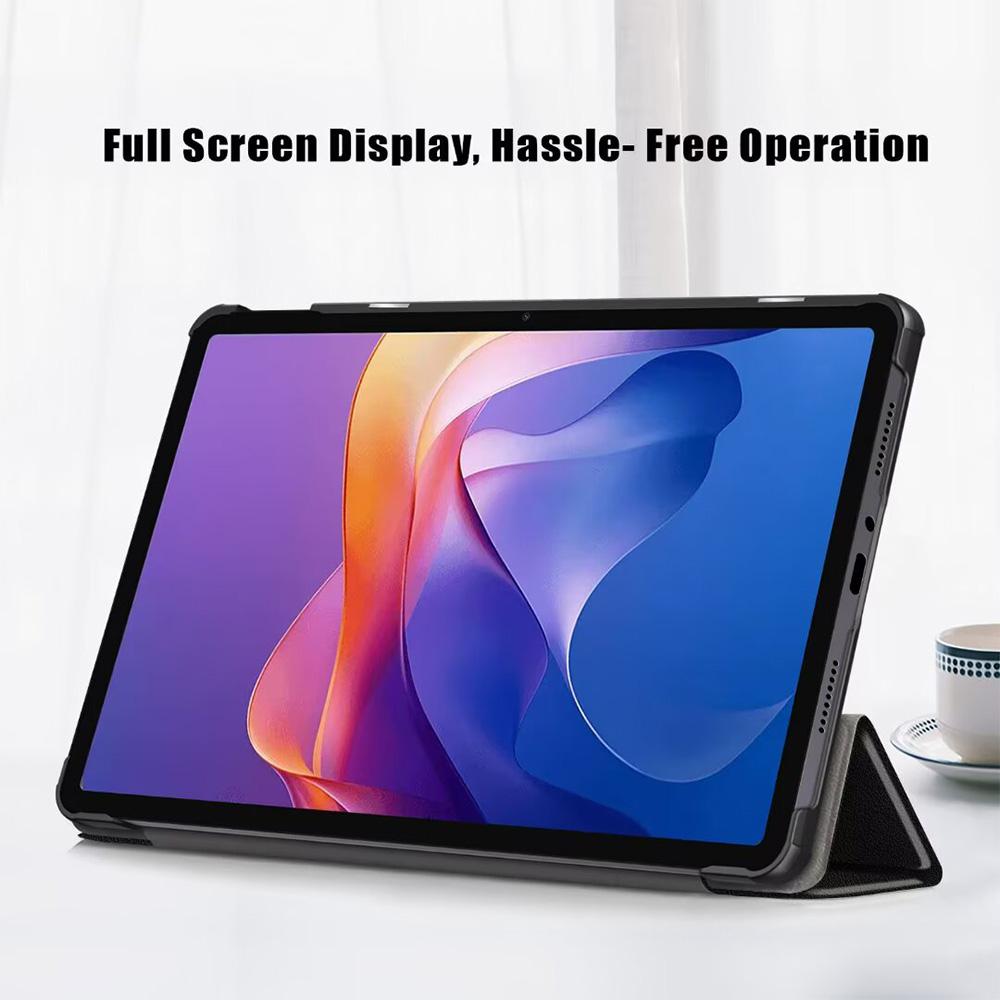 Tablet Case for Redmi Pad 2 2026, with Smart Sleep/wake, Foldable Stand, Black