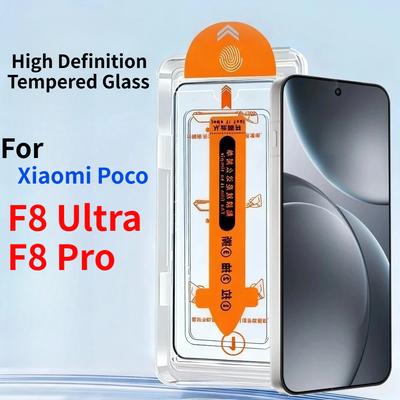 Einfache Installation Anti-Fingerabdruck Staubfrei Kit Set Für Xiaomi Poco F8 F7 Ultra Pro Gehärtetes Glas Folie Schutz Staubfreie Kabine