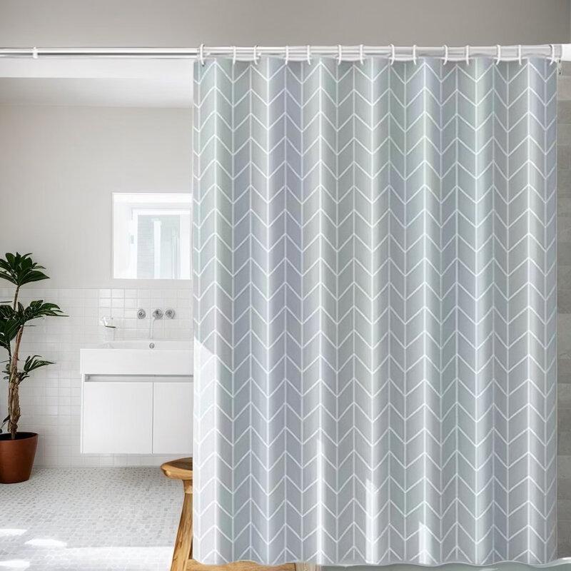 LIEI PEVA Waterproof Shower Curtain