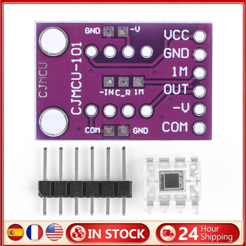 1 PC OPT101 Light Analog Light Intensity Sensor Module Single Chip Photoelectric Diode Light Strength Module 14KHz CJMCU-101