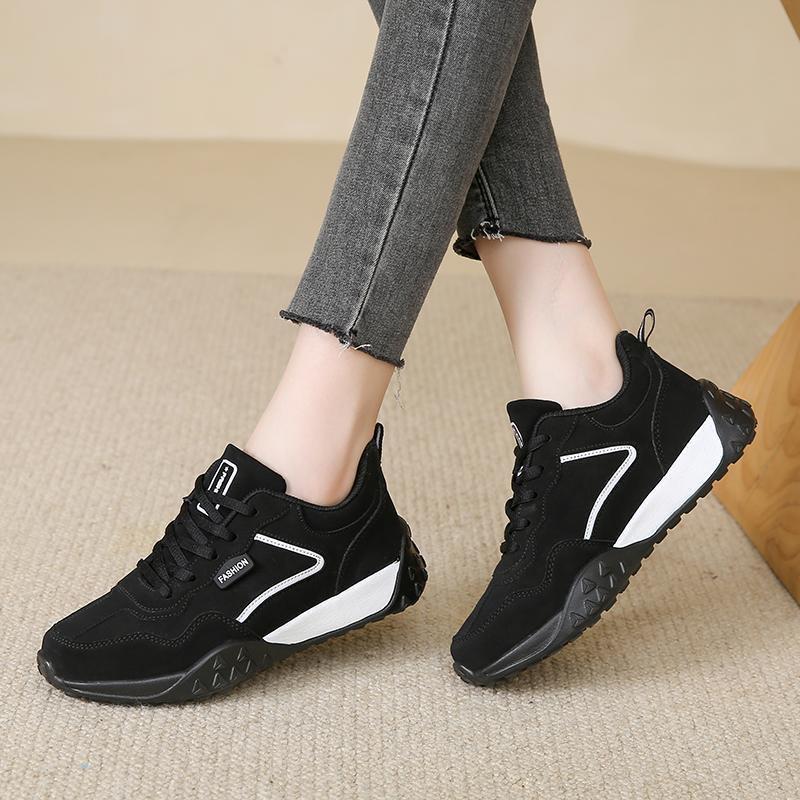 Neue schwarze lässige Sportschuhe rutschfest weichsohlige Reiseschuhe