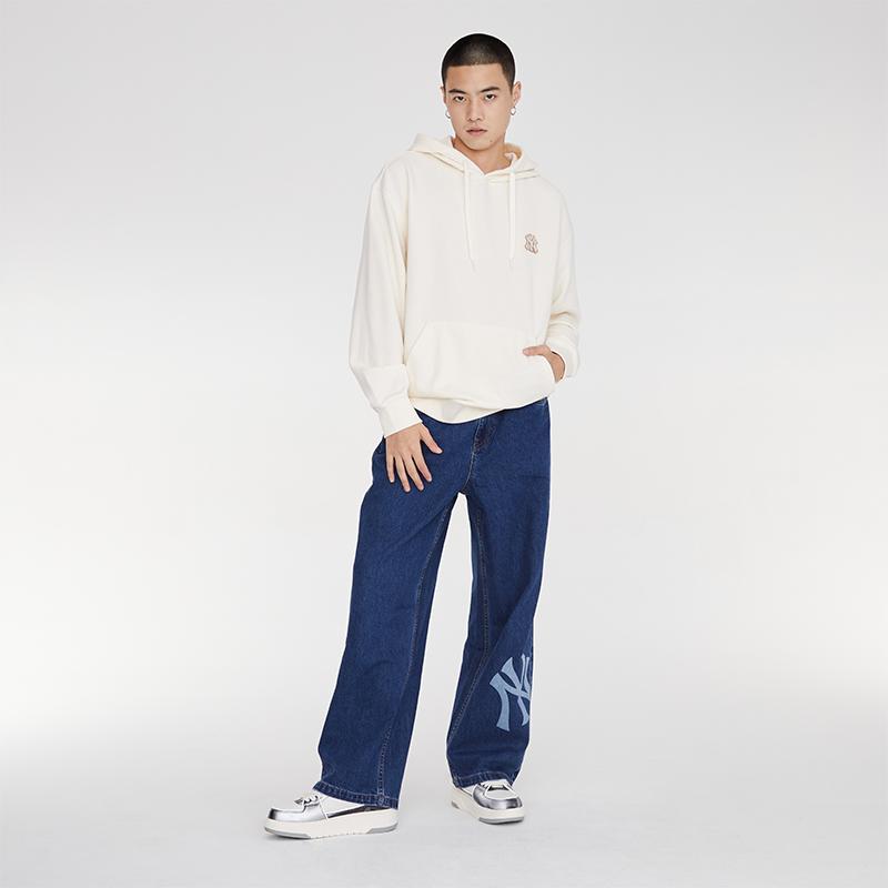 New MLB Sweatshirts Unisex Ivory White 3AHDM0334-50CRS