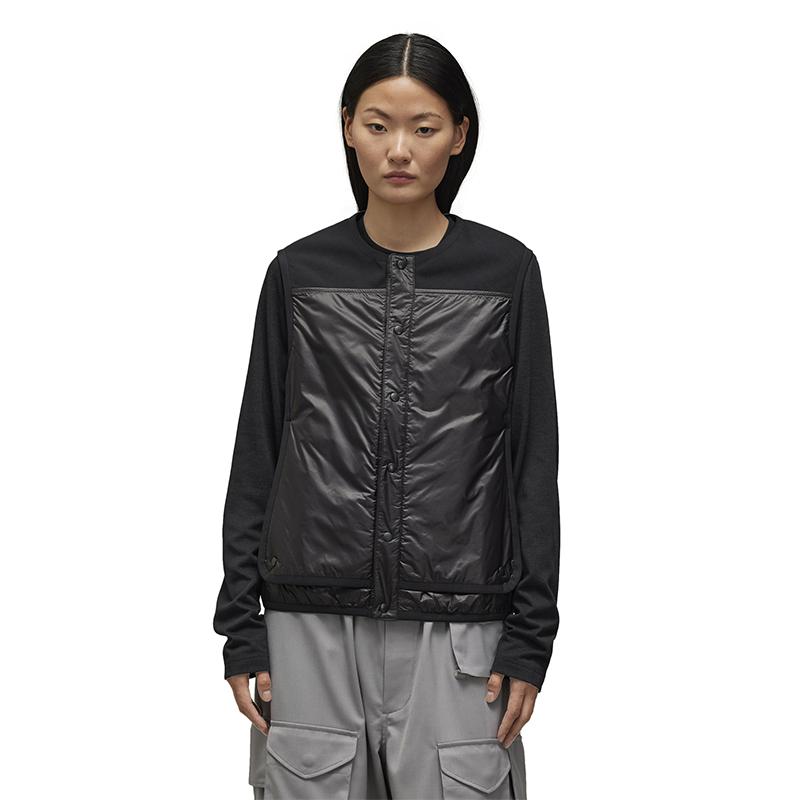 

Y-3 Жилет-подкладка Удобный Элегантный Простой Жилет с круглым вырезом Унисекс Жилеты Черный 51-IW7484 S