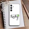 2026-Four-leaf Clover Phone Case For Samsung Galaxy A73,A21s,A22,A31,A52,A53,A71,A41Soft Black Shell
