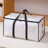 2Pcs Double Zipper Transparent Storage Bag Large Capacity Dustproof Moving Luggage Bags Reusable Waterproof