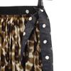 LOUIS VUITTON French Silk Leopard Pattern Mini length Pleated skirt Women Used