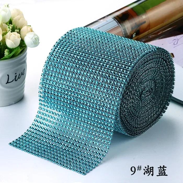 1Yard Sparkle 24Row DiamondRhinestones Ribbon Rhinestone Ribbon Silver Crystal Mesh Rhinestone Wrap DIY Crafts Wedding Decor